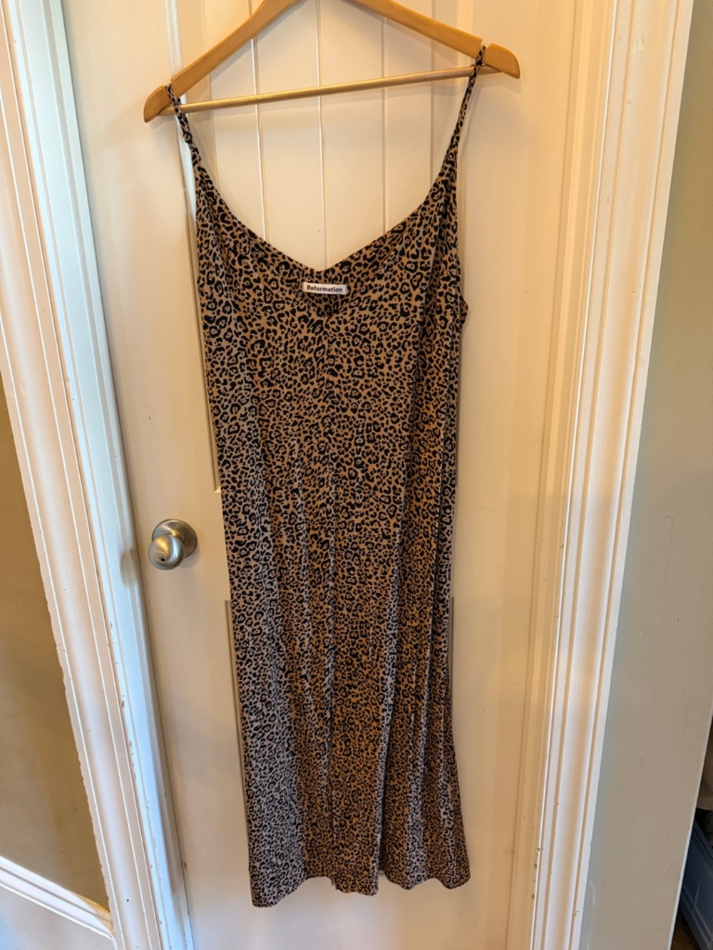 Reformation Animal Print Midi dress